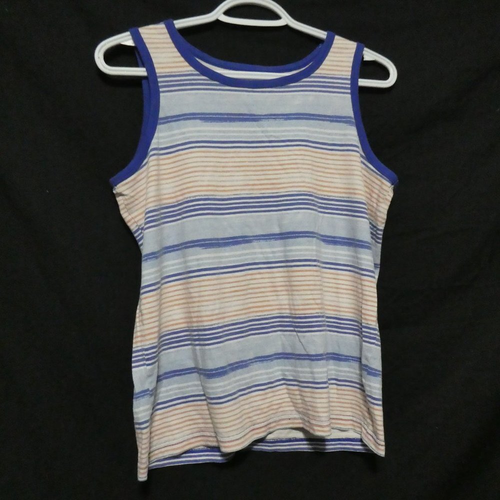 CHILDREN'S PLACE SPORT, large (10-12), striped tank top, EUC